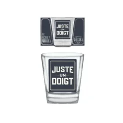 Verre à Whisky affectif - Juste un doigt - Collection Famille d'Amour