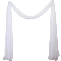 Voile pour arche de cérémonie - 2 x 6,2 cm - Couleur au choix
