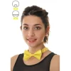 Véritable noeud papillon - Jaune fluo